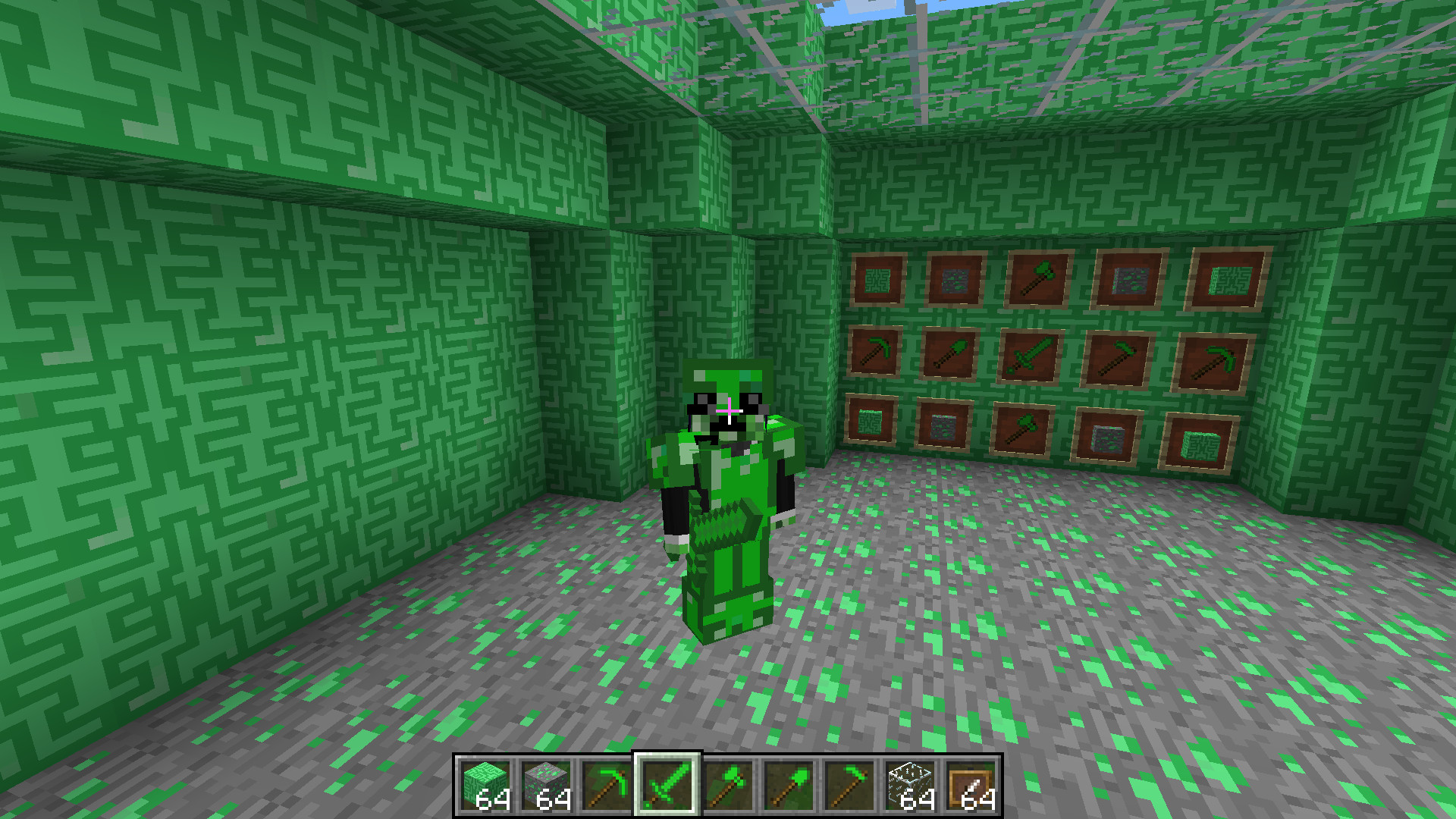 What is the title of this picture ? Emerald Mod - 1.8.9/1.8/1.7.10/1.7.2/1.6.4 | Minecraft Modinstaller