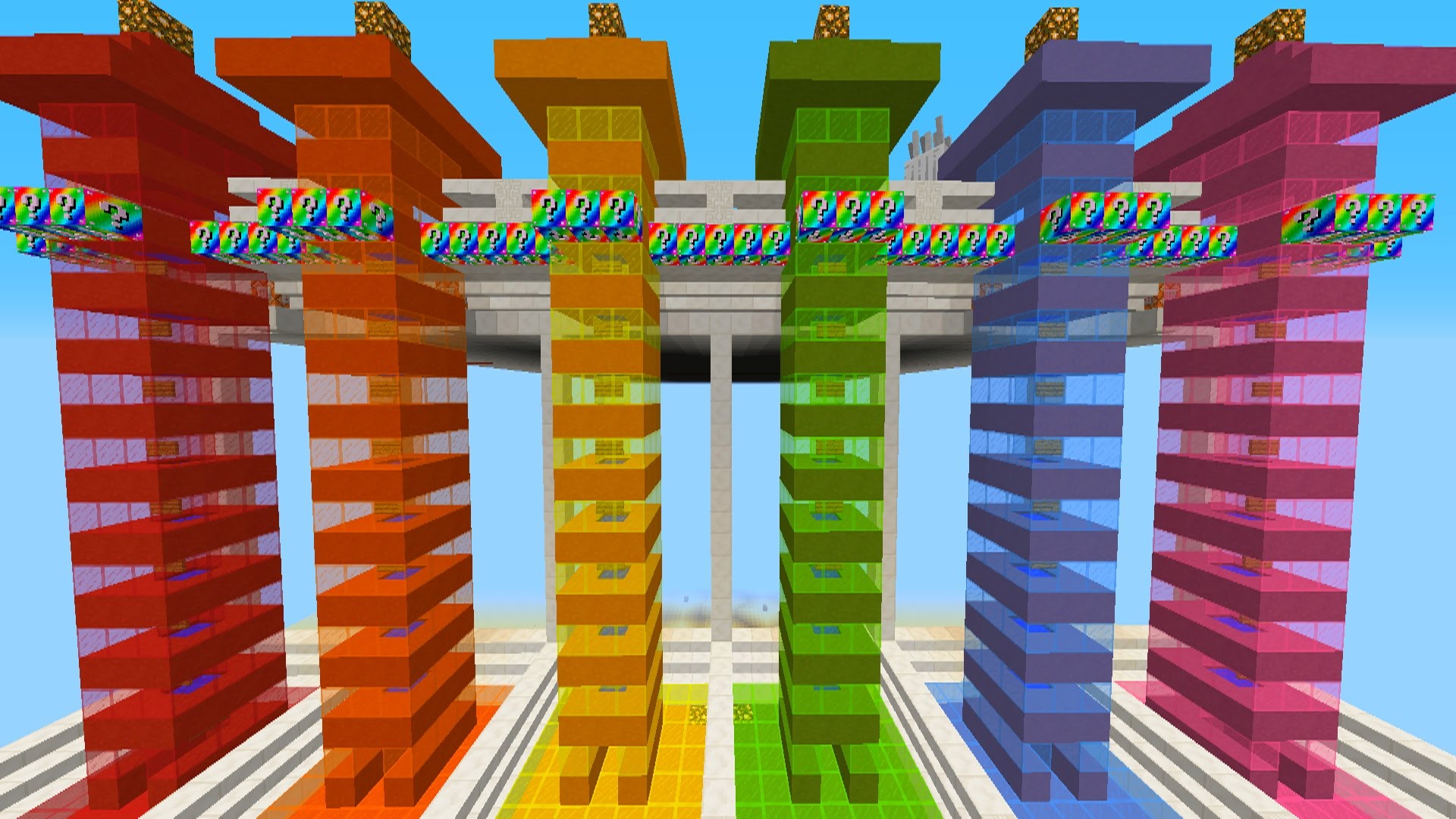Minecraft: RAINBOW LUCKY BLOCK MOD 